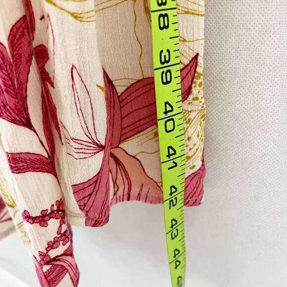 Illa Illa Lace Floral Maxi Dress Slit V-Neck Sleeveless Boho - Size Small - Picture 10 of 10